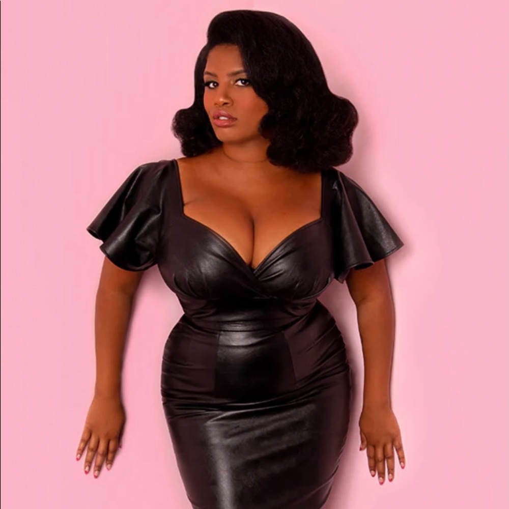 Vixen by Micheline Pitt vegan leather top